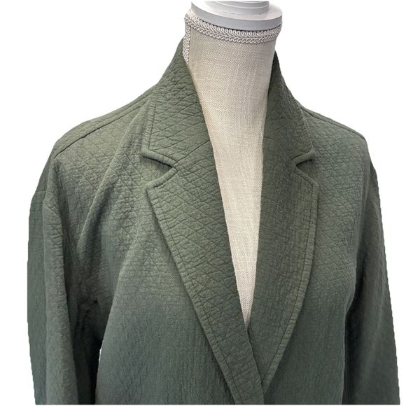 Madewell Shaw Blazer Diamond Jacquard women’s Small Forrest Green - Picture 3 of 9